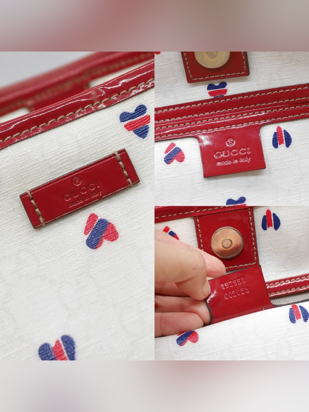 🍓GUCCI PVC Heart Shoulder Bag - Picture 4 of 13